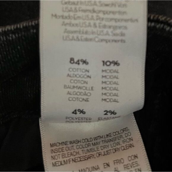 MOTHER High Waisted Looker Ankle Fray Jeans Night Hawk Distressed EUC SZ 25 - Picture 13 of 13